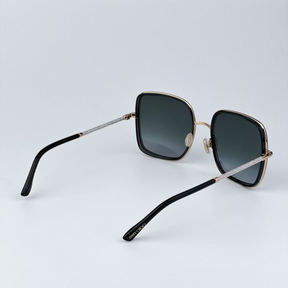Jimmy Choo Women Black Gold Grey Square BRAND NEW Sunglasses JAYLA/S 02F7 - Picture 5 of 13